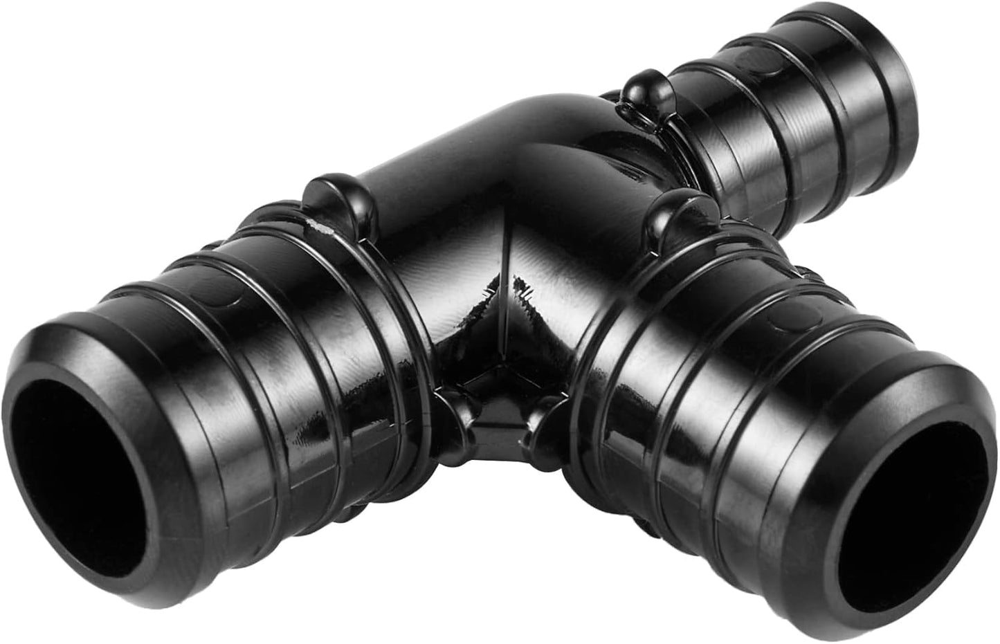 (Pack of 10) EFIELD Poly PPSU Barb Crimp Pex Fitting 3/4" X1/2" X 3/4" Reducing Tee, ASTM F2159,(PPSU1807032)